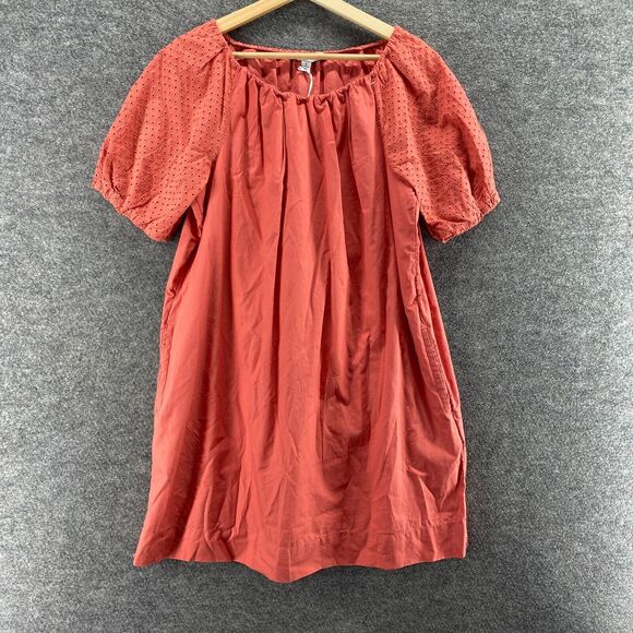 New Free Assembly Dress Women S Small Pink Shift Short Cotton Lined Short Sleeve - Picture 1 of 9